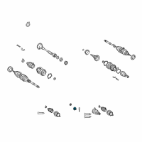 OEM 1997 Toyota Celica Axle Nut Cap Diagram - 43525-20030