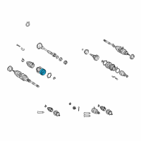 OEM 1992 Lexus ES300 Joint Sub-Assembly, Cross Diagram - 43409-17010