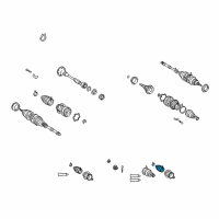 OEM Lexus RX300 Clamp, Rear Drive Shaft Diagram - 42345-48040