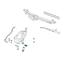 OEM 2003 Oldsmobile Bravada Switch, Windshield Washer Solvent Level Diagram - 15048703