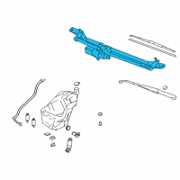 OEM 2004 Cadillac Escalade EXT Motor & Linkage Diagram - 19354908