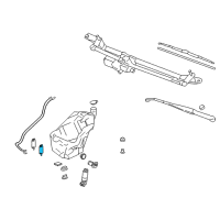 OEM Saturn Outlook Front Washer Pump Diagram - 22766715