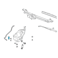 OEM Chevrolet K3500 Rear Washer Pump Diagram - 19244683