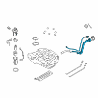 OEM 2012 Kia Optima Filler Neck Assembly-Fuel Diagram - 310304C500