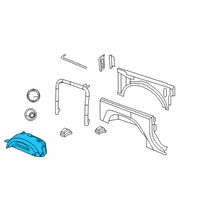 OEM 2013 Jeep Wrangler Shield-Splash Diagram - 55157127AK