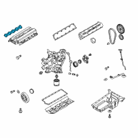 OEM 2006 Dodge Viper Gasket-Intake Manifold Diagram - 5037217AC