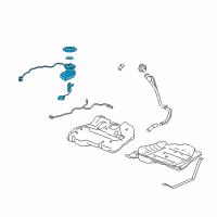 OEM 2009 Chevrolet Malibu Fuel Tank Fuel Pump Module KIT (W/O Fuel Lvl Sen) Diagram - 19179820