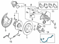 OEM 2022 Honda Civic HOSE SET, R- RR Diagram - 01466-T20-A00