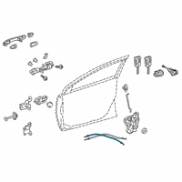 OEM 2020 Toyota Corolla Lock Cable Diagram - 69750-02380