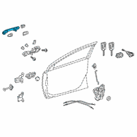 OEM 2019 Toyota Prius AWD-e Handle, Outside Diagram - 69210-47041-C0