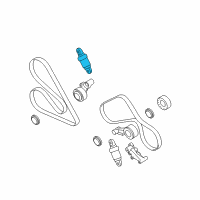 OEM 2009 BMW M6 Belt Tensioner Diagram - 11-28-7-835-417