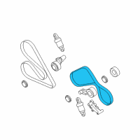 OEM 2007 BMW M6 Ribbed V-Belt Diagram - 11-28-7-835-483
