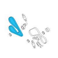 OEM 2009 BMW M6 Ribbed V-Belt Diagram - 11-28-7-838-226