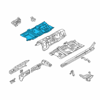 OEM 2003 Infiniti Q45 Floor-Front Diagram - 74320-AR230