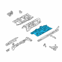 OEM 2003 Infiniti Q45 Floor-Front Diagram - 74321-AR230