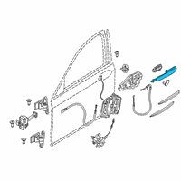 OEM BMW 530e Outer Right Painted Door Handle Diagram - 51-21-8-492-186