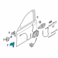OEM BMW Z4 Door Hinge, Bottom Left Diagram - 41-51-7-420-089
