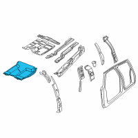 OEM 1995 GMC C3500 Floor Pan Diagram - 15696936