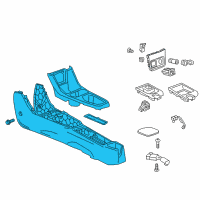 OEM 2018 Chevrolet Spark Center Console Diagram - 42672698