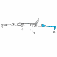 OEM Jeep Liberty Tie Rod-Outer Diagram - 52125366AA