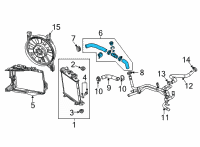 OEM 2020 Chevrolet Corvette Upper Hose Diagram - 84766513