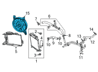 OEM Chevrolet Fan Module Diagram - 84910708