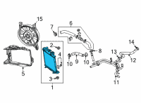OEM 2020 Chevrolet Corvette Radiator Diagram - 84739203