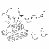 OEM Toyota Filter Diagram - 23217-0F010