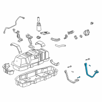 OEM 2003 Toyota Tundra Fuel Tank Strap Diagram - 77603-34060