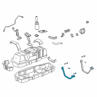 OEM 2002 Toyota Tundra Fuel Tank Strap Diagram - 77601-34040