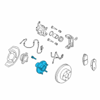 OEM Infiniti Road Wheel Hub Assembly, Front Diagram - 40202-24U00