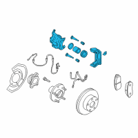 OEM Nissan 350Z CALIPER Assembly-Front RH, W/O Pads Or SHIMS Diagram - 41001-CM40A