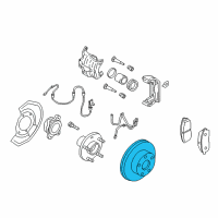 OEM Nissan 350Z Rotor-Disc Brake, Front Diagram - 40206-AM800