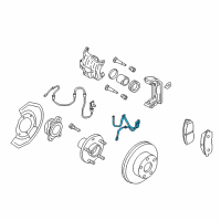 OEM 2004 Infiniti G35 Hose Assembly-Brake Front Diagram - 46211-AQ30A