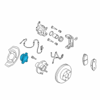 OEM Infiniti Front Wheel Bearing Assembly Diagram - 40210-AL800