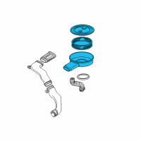 OEM GMC Safari Air Filter Diagram - 25043035