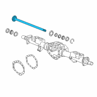 OEM 2011 GMC Sierra 3500 HD Shaft-Rear Axle Diagram - 20920663