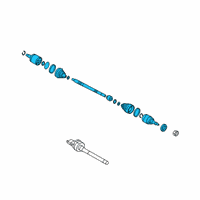 OEM 2020 Hyundai Tucson Shaft Assembly-Drive, LH Diagram - 49500-D3130