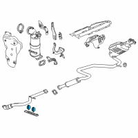 OEM 2016 Chevrolet Malibu Hanger Insulator Diagram - 84129717