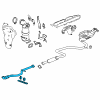 OEM 2016 Chevrolet Malibu EXHAUST FRONT PIPE ASSEMBLY Diagram - 84413377