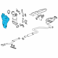 OEM 2019 Chevrolet Malibu Heat Shield Diagram - 12660128