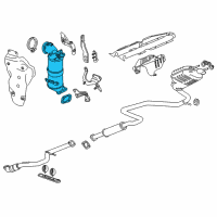 OEM 2021 Chevrolet Malibu Catalytic Converter Diagram - 25203924