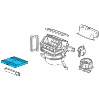 OEM 2014 Honda Insight Element, Filter Diagram - 80291-TF0-405