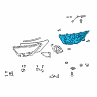 OEM 2015 Toyota RAV4 Marker Lamp Bulb Diagram - 90981-11064