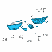 OEM 2021 Toyota RAV4 Prime Composite Headlamp Diagram - 81130-42B21