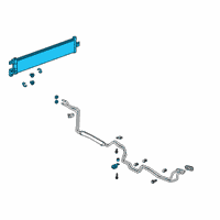 OEM 2020 Cadillac CT6 Oil Cooler Diagram - 84469559