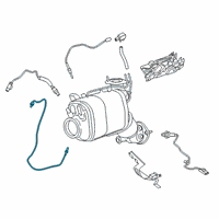 OEM 2018 BMW 540d xDrive Exhaust Temperature Sensor Diagram - 13-62-8-589-814
