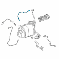 OEM 2018 BMW 540d xDrive Exhaust Temperature Sensor Diagram - 13-62-8-570-234