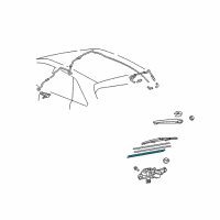 OEM 2014 Toyota Venza Wiper Blade Insert Diagram - 85214-05110