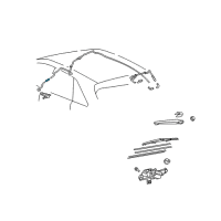 OEM Toyota Corolla Washer Hose Joint Diagram - 85317-02300